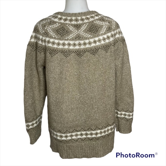 J.jill fair isle Nordic wool blend sweater S - Picture 2 of 9